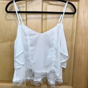 InTu camisole lace edging sz M